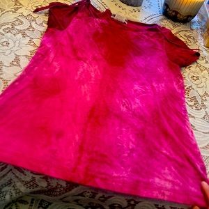 Vibrant Pink Tie-Dye T-Shirt M/L